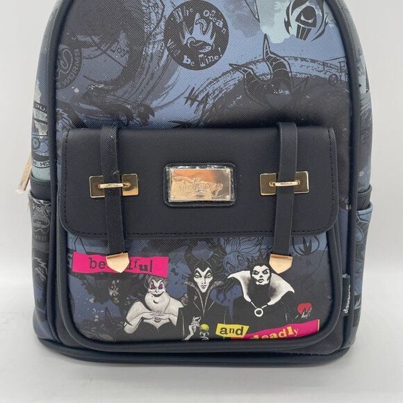 Wondapop Backpack Ursula Disney Villains Black Maleficent Evil Queen Travel - Picture 3 of 12